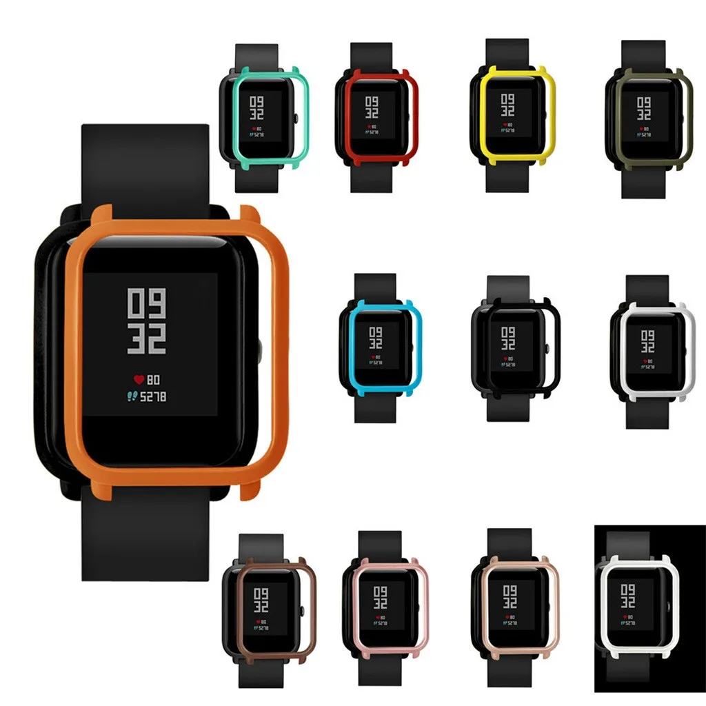 Защитная тонкая цветная рамка для экрана, защитный чехол для Huami Amazfit Bip Younth Watch с защитной пленкой для экрана L0321