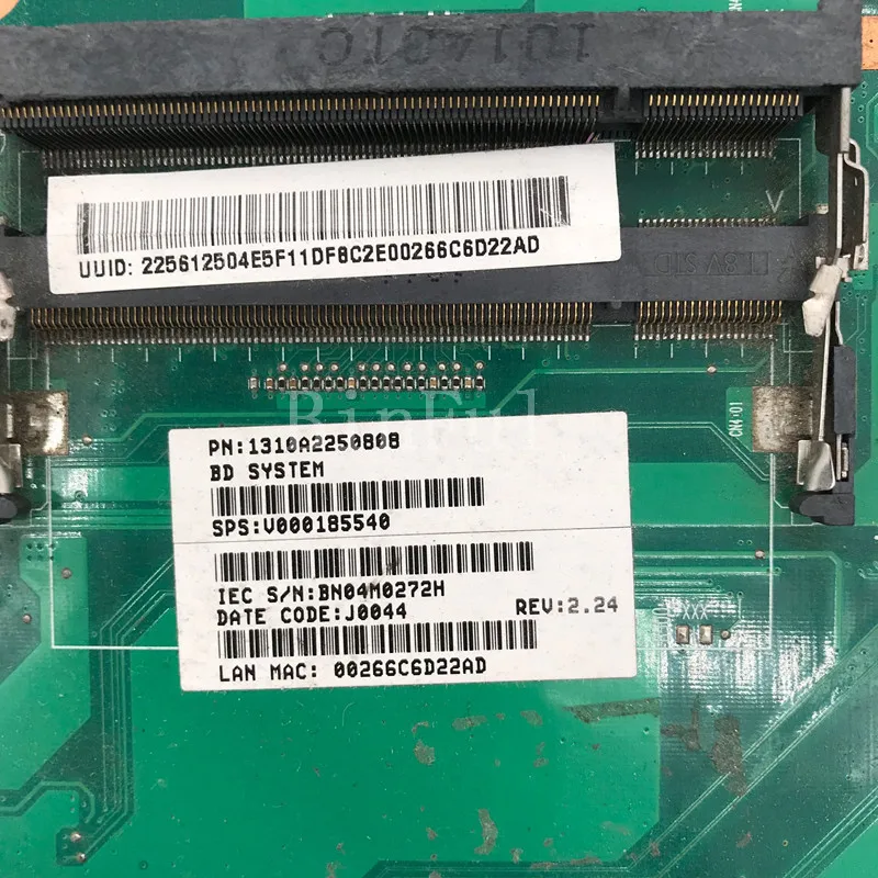 High quality For L505 L505D Laptop motherboard V000185540 100% full Tested | Motherboards