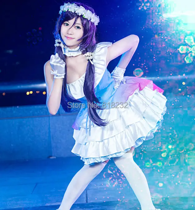 Шифоновая футболка с надписью Love Live Yume no Tobira Dreams Gate Nozomi Tojo Униформа наряд аниме