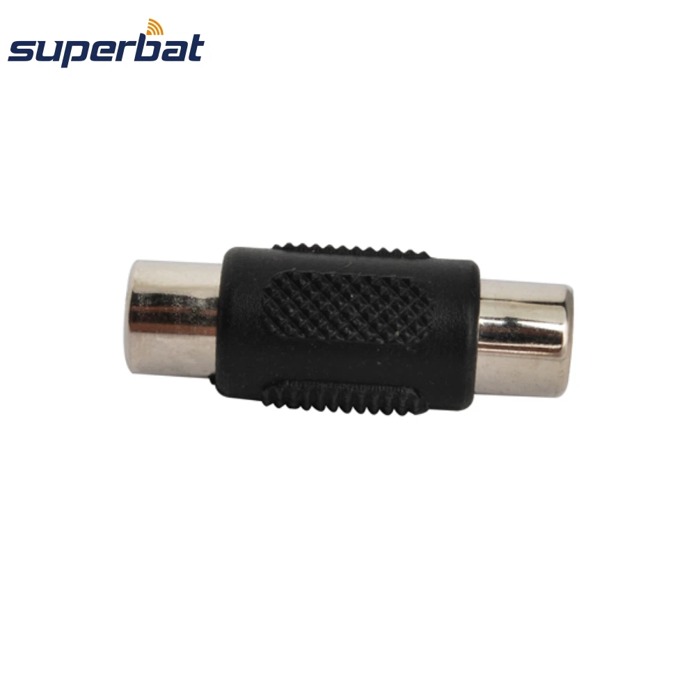 Superbat RCA Adapter 50 Ohm RCA Jack to RCA Female Straight RF Coaxial Connector Free Hanging