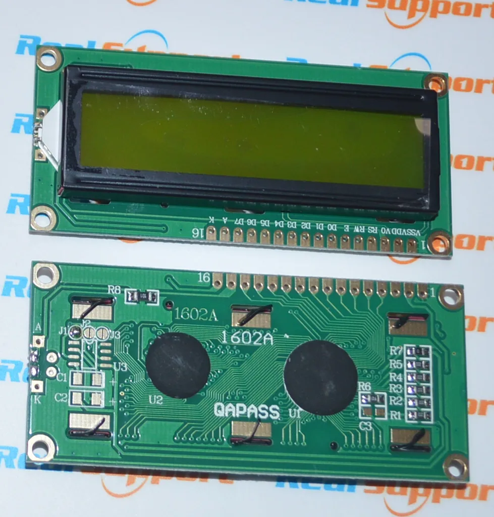 1602 5V LCD желтый зеленый + черный 1602A лучшее качество|lcd lcd|lcd yellowlcd |
