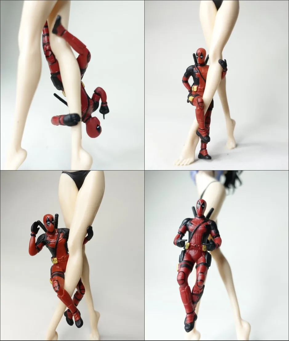 4 знака забавная Марвел Дэдпул ручка украшение милая фигурка модель игрушек |