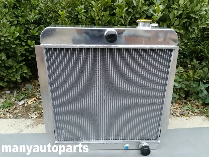 3 алюминиевый радиатор с сердечником + вентилятор для Chevy пикап грузовик V8 1955 1956 1957