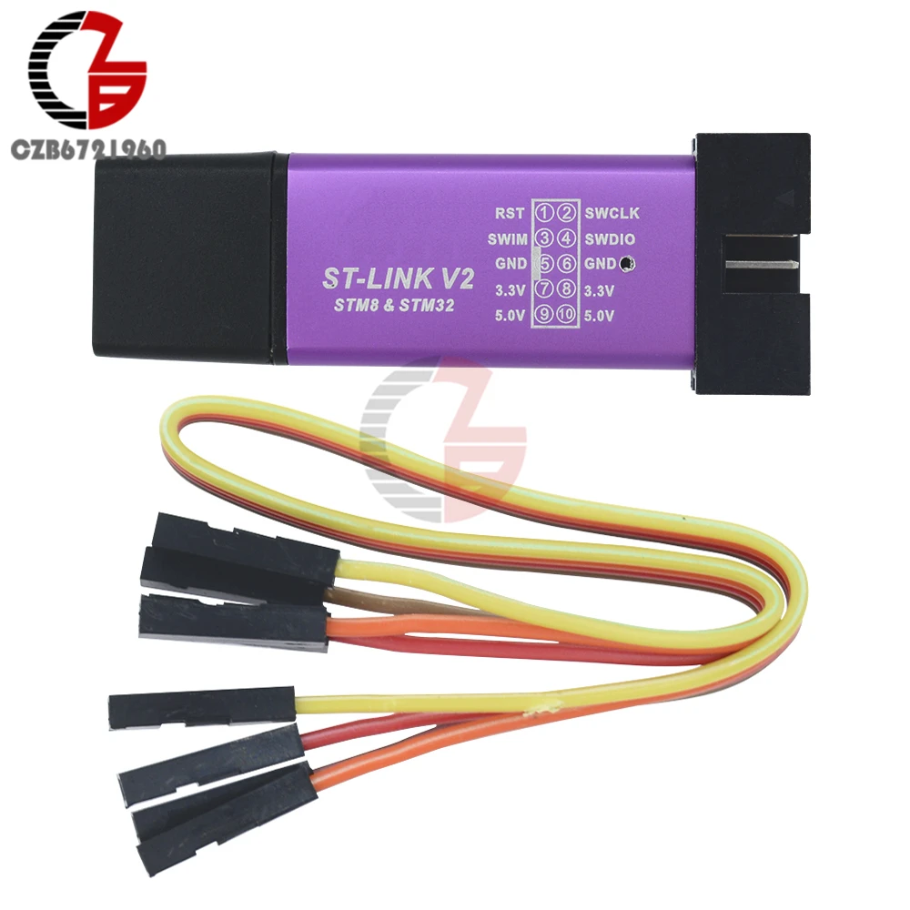 Программатор ST LINK Stlink ST-Link V2 Mini STM8 STM32 программатор загрузки программирование с