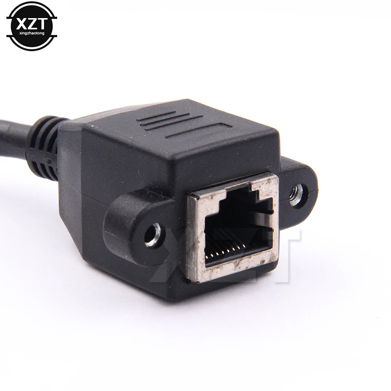 Высококачественный 8 контактный кабель RJ45 штекер гнездо крепление на панель Ethernet