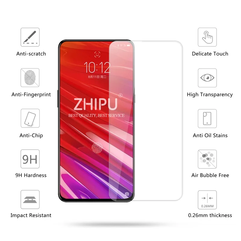 10 шт/партия закаленное стекло для lenovo Z5 Pro протектор экрана 2.5D 9H GT защитная