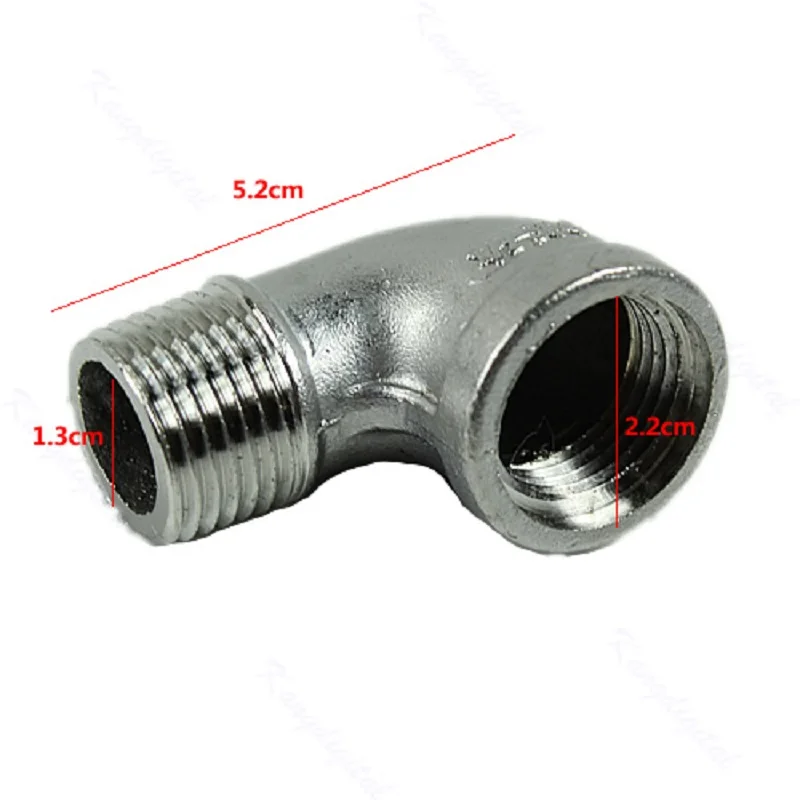 Новая штуцер с резьбой из нержавеющей стали 1/2 &quotЖенский x 1/2&quot мужской уличный