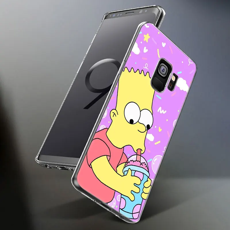 Популярный Мягкий силиконовый чехол Homer Simpson для samsung Galaxy S10 S9 S8 Plus S7 Edge A6 A8 Plus A7 A9 A5 Модный чехол