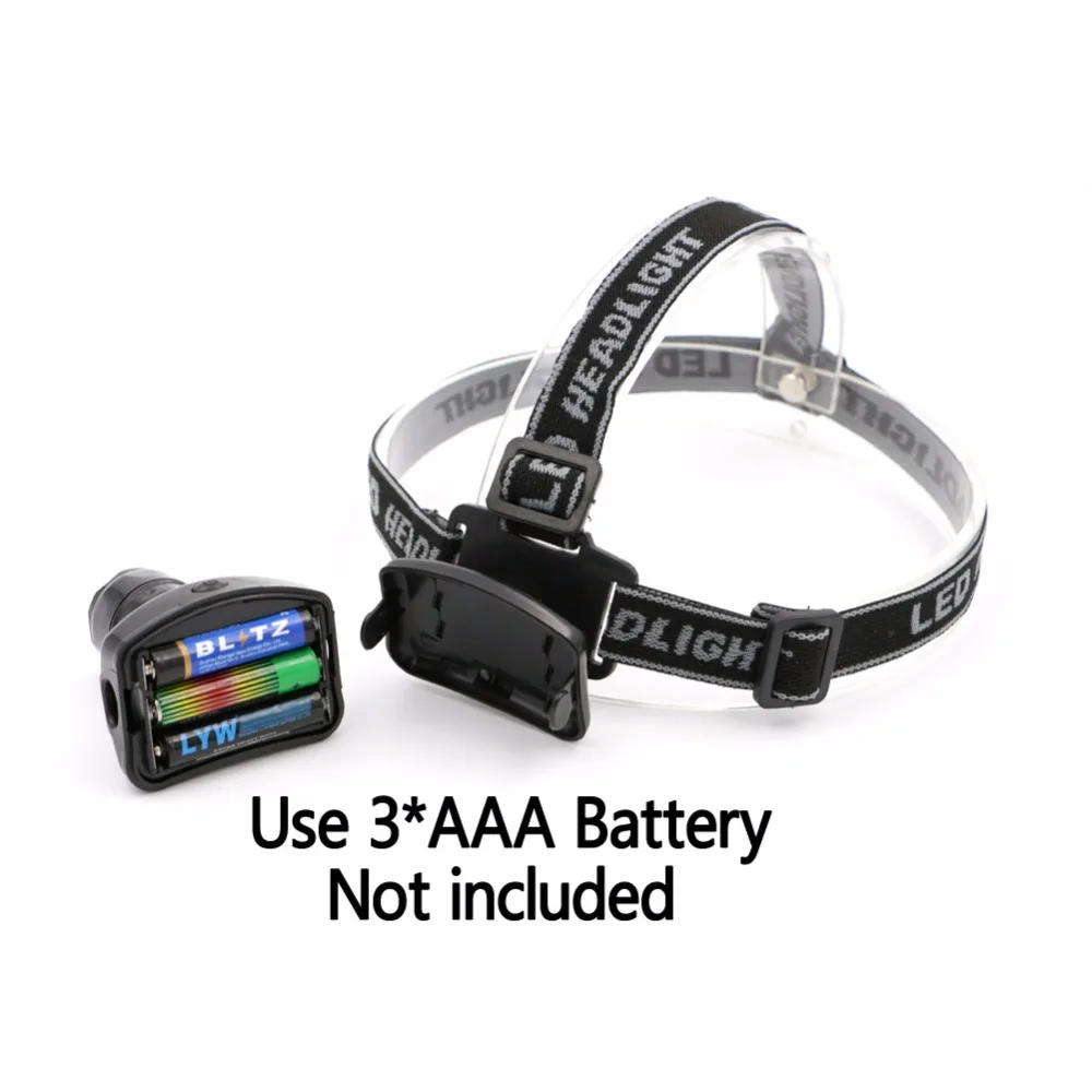 Налобный мини фонарь сверхъяркий регулируемый на 90 градусов 3 режима