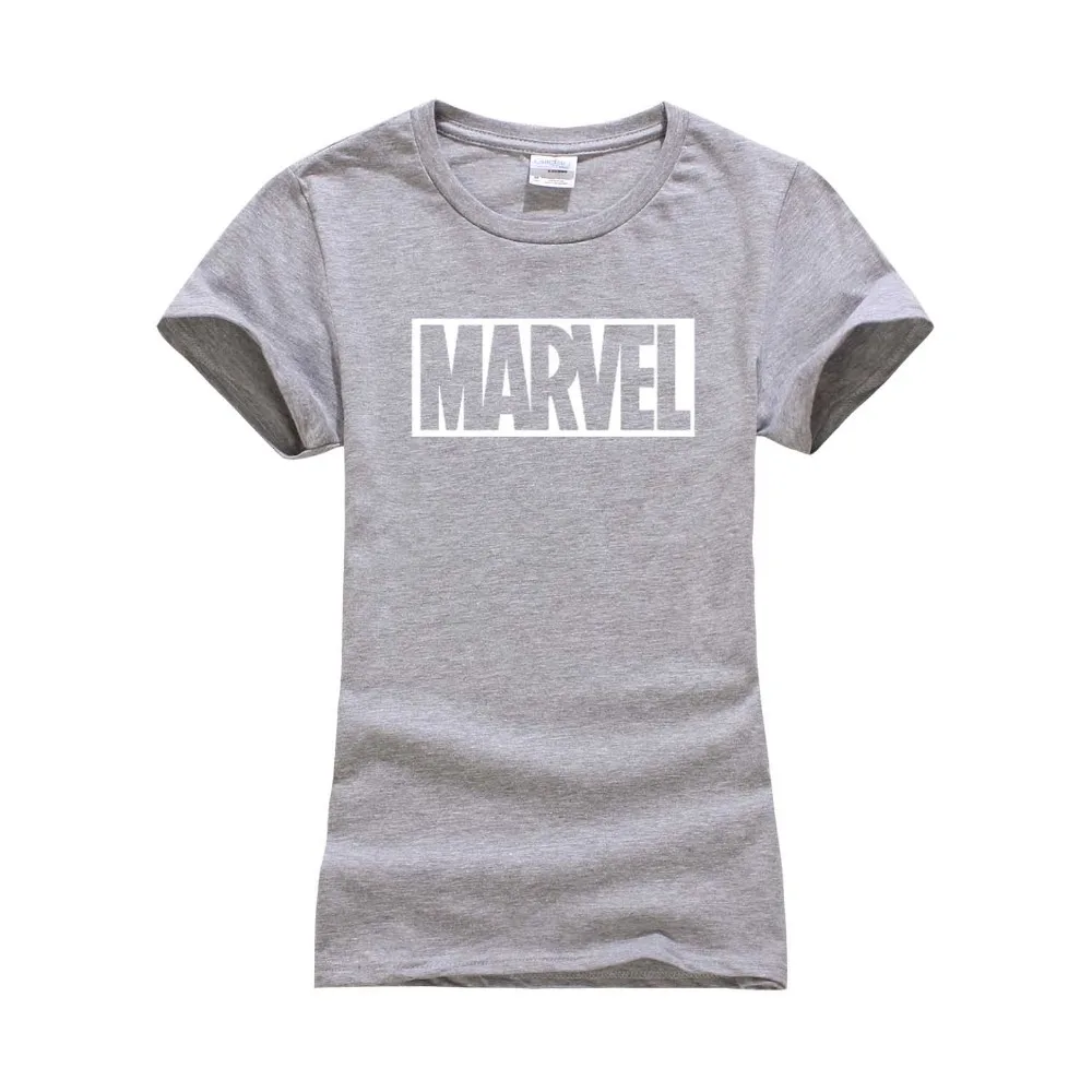 Мода Harajuku Повседневное Для женщин Футболки для женщин в стиле панк-рок Marvel TS Хлопка tumblr футболка Повседневное битник для Famale Топ