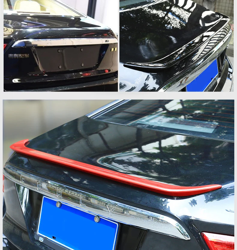 Lsrtw2017 Abs автомобильный Стайлинг автомобиля багажник хвост декоративные накладки на крыло для Geely Borui Emgrand Gt GC9