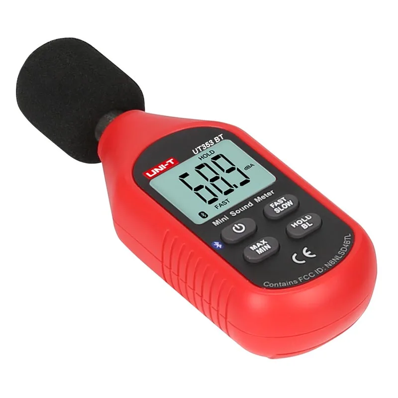 UNI T UT353BT измеритель уровня звука Bluetooth цифровой шума Тестер 30 130dB децибел
