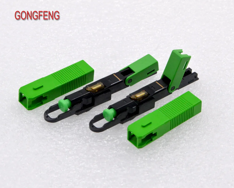GONGFENG 100 шт. новинка лидер продаж оптоволоконный быстрый коннектор FTTH SC Single Mode 250P1