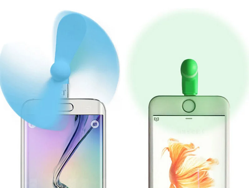 ULIFART новый милый Micro USB вентилятор 2 в 1 OTG удобные вееры для Samsung LG Xiaomi HTC Iphone летние