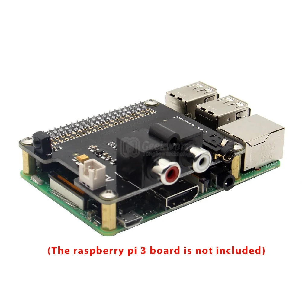 X900 Raspberry Pi HIFI ЦАП + аудио ESS ES9023 Плата расширения для 3 Модель B +/3B/2B/B +/Raspberry pi zero W |
