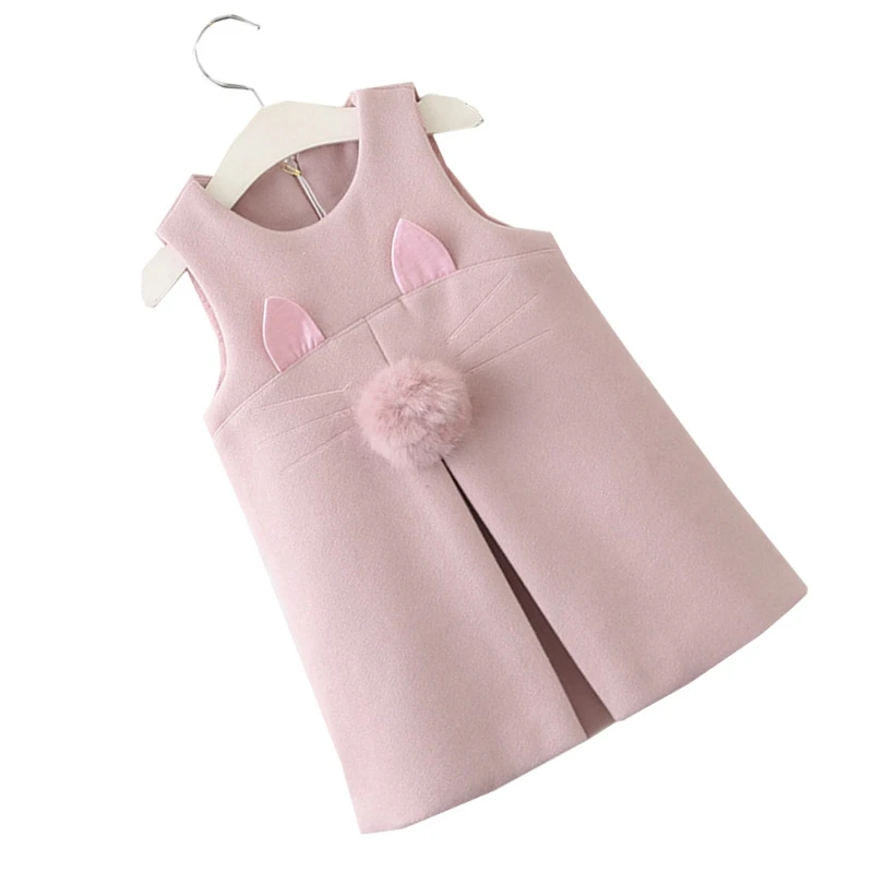 Повседневная Розовая Одежда с рисунком для маленьких девочек Сезон весна-осень