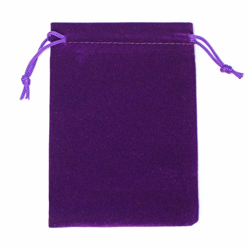 Purple 50 шт./лот, 5x7 см, 7x9 см, 8x10 см, 9x12 см, цветная бархатная сумка для упаковки ювелирных изделий, бархатная сумка на шнурке, подарочные пакеты, можно настроить - Цвет: Purple