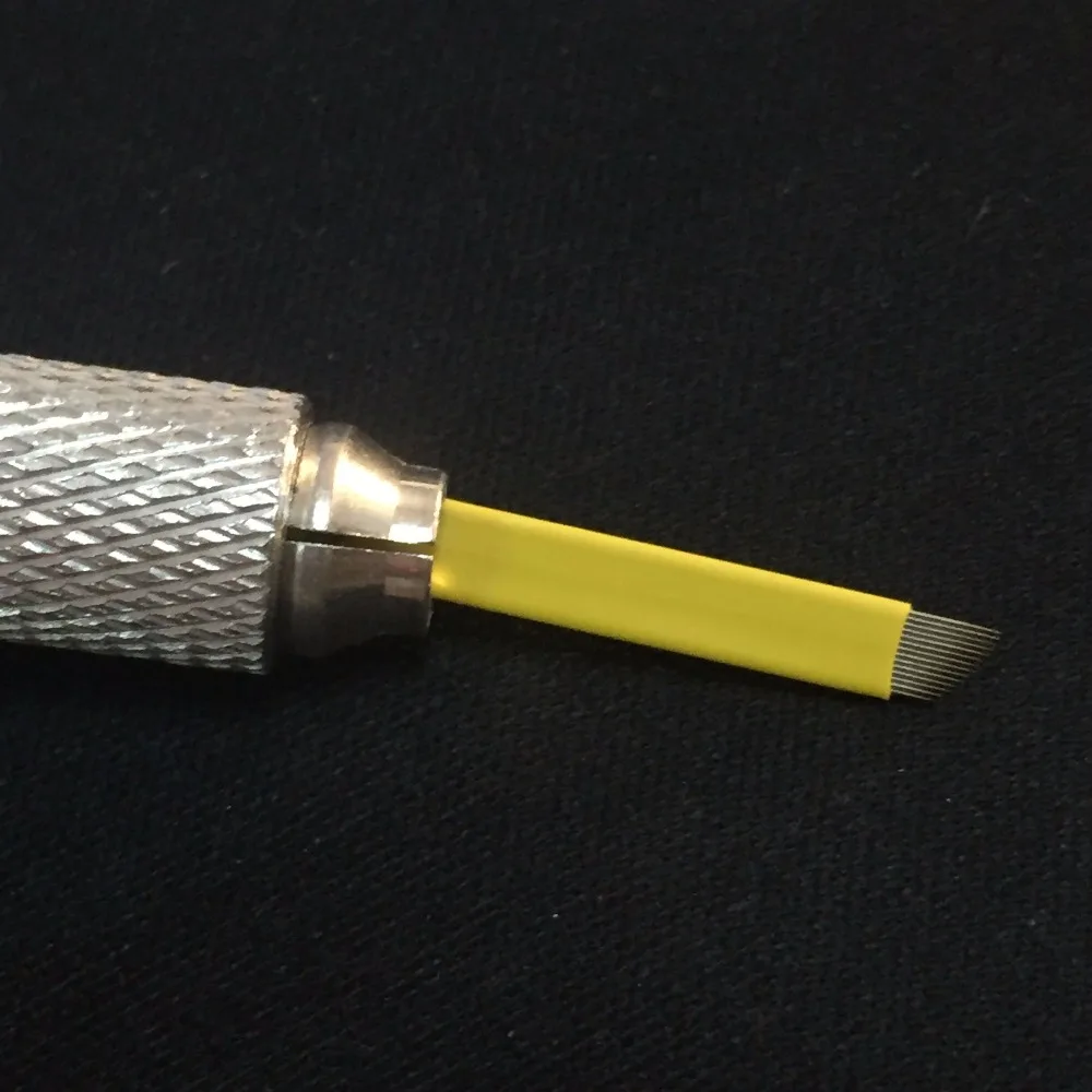 200 шт./лот конические лезвия для перманентного макияжа бровей татуажа 14 гибких