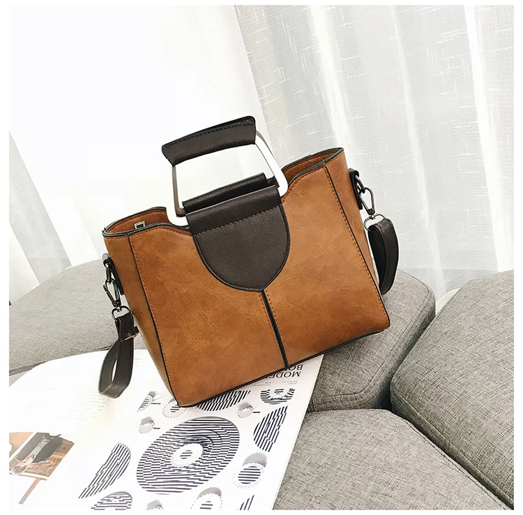 Female Shell Shoulder Bags High Quality PU Leather Women's Handbags 2019 New Brown Sac A Main Ladies Fashion Casual soft Tote | Багаж и