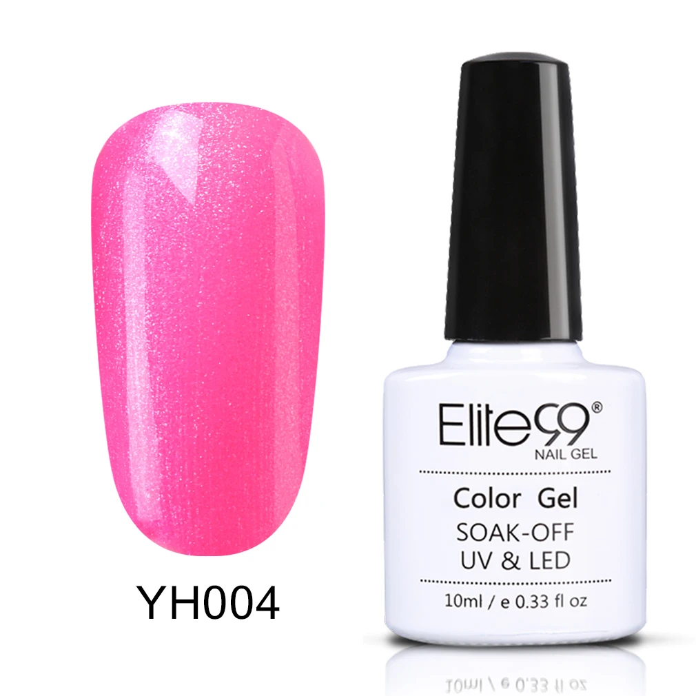 Elite99 уф-гель лак для ногтей 10 мл долгое уф-гель красочные Polishes наир искусство выбрать 1 розовая серия в 12 цветах - Цвет: YH004-10ML