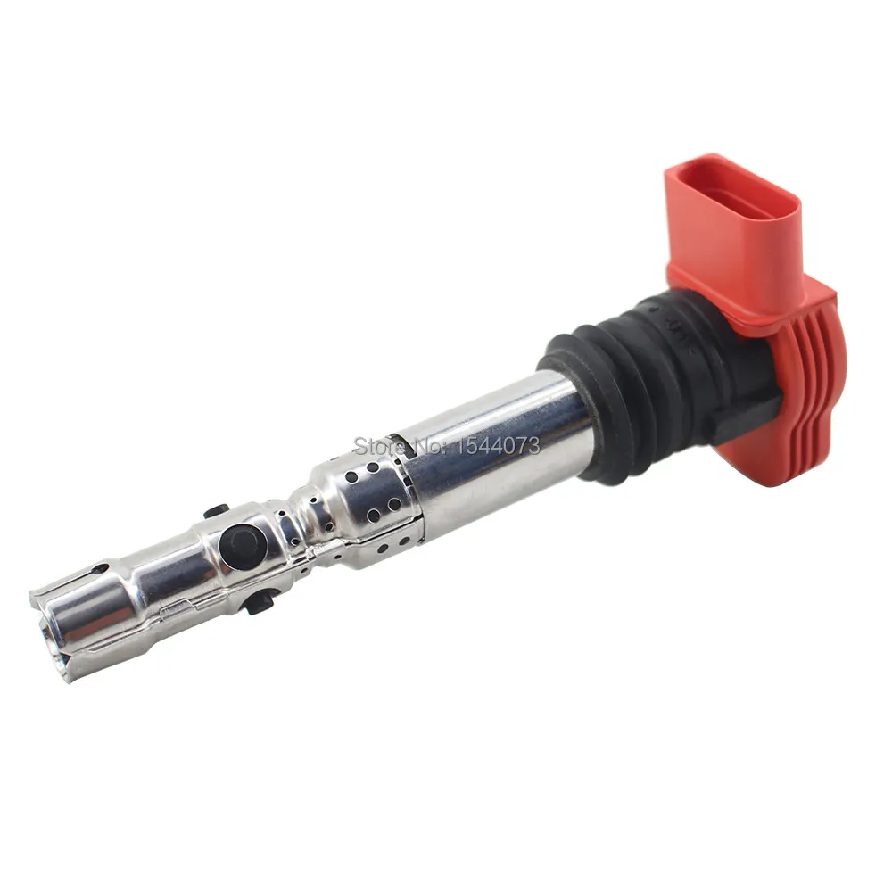 Комплект из 4 катушек зажигания красного цвета с OEM коробкой для AUDI A4 1 8 T Turbo 2001 2005