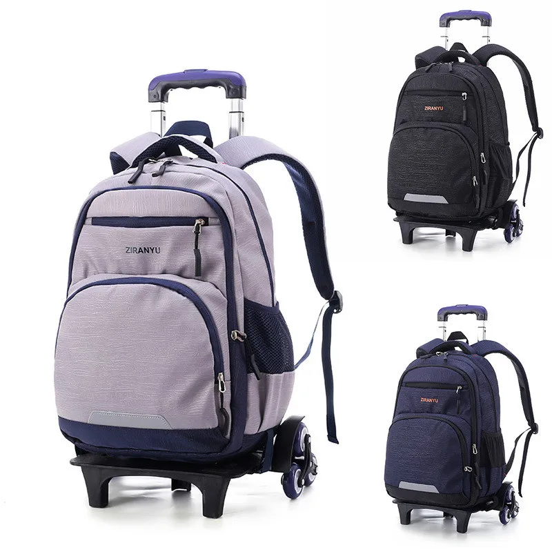 Детские школьные сумки на колесиках Mochilas съемные детские рюкзаки 6 колес Большой