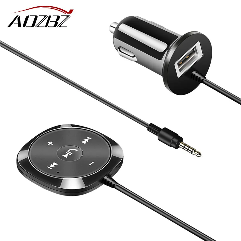 Aozbz Handsfree Bluetooth Автомобильный MP3 плеер 3 5 мм AUX аудио A2DP музыкальный приемник