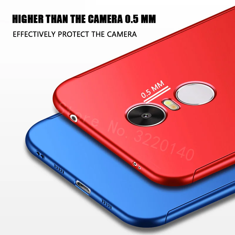 Роскошные 360 градусов полное покрытие чехлы для Xiaomi Redmi Note 4 4X Pro чехол глобальной