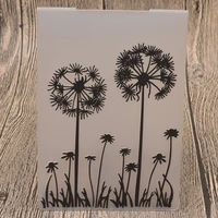 dandelion plastic embossing folders for card making diy scrapbooking paper embossing craft template