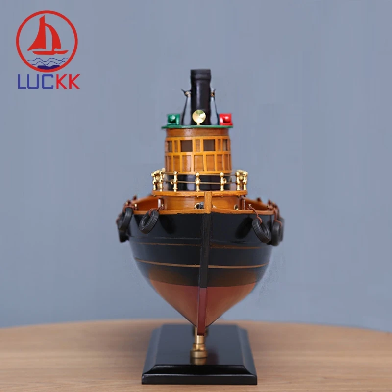 LUCKK 45 см Скандинавская деревянная модель корабля для рыбы домашняя внутренняя