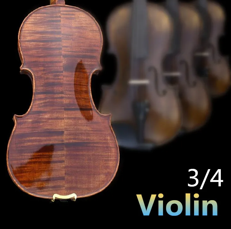 3/4 Spruce violin handcraft violino Musical Instruments with violin rosin case