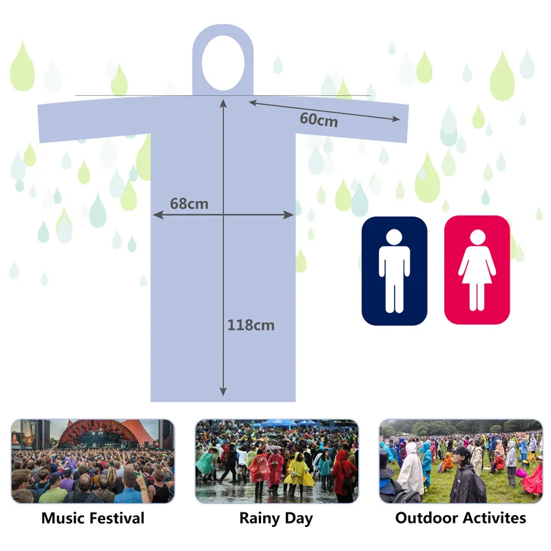 Модный прозрачный дождевик для взрослых походов на открытом воздухе рыболовные