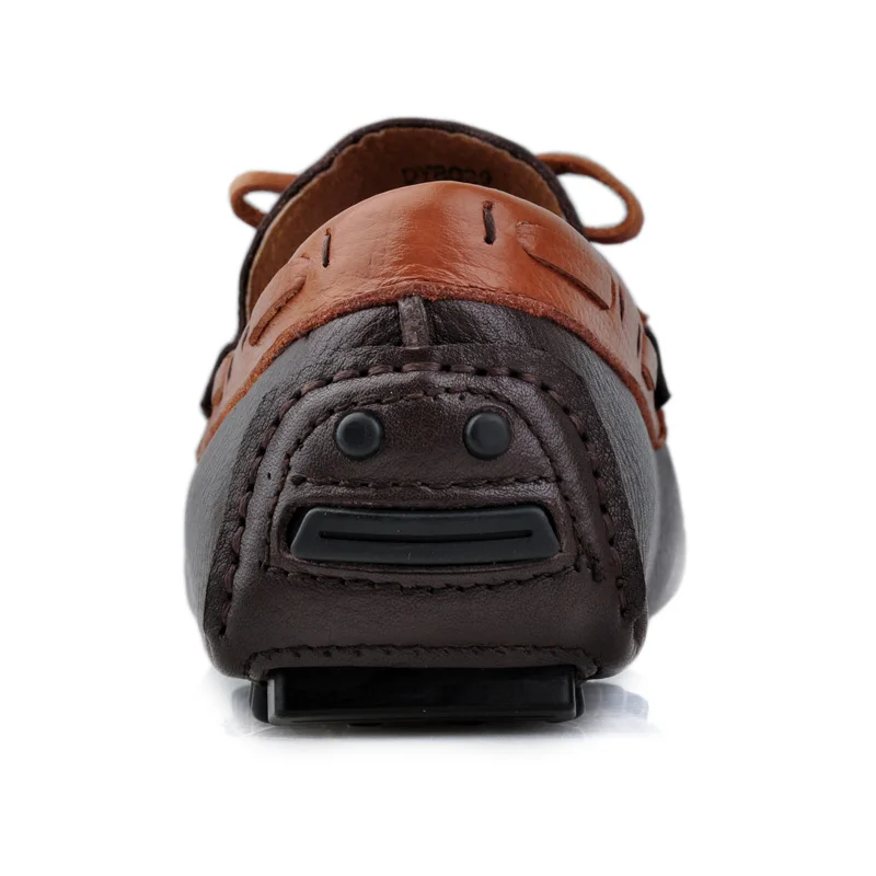 Для мужчин шаг в Slip-on Повседневное мокасины из натуральной кожи Лоферы дышащая