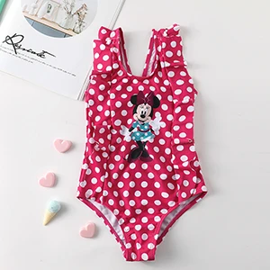 rose Новинка года, купальный костюм для девочек возрастом от 1 до 3 лет, купальный костюм для маленьких девочек, Цельный Детский купальный костюм, высокое качество, детский пляжный wear-ST140 - Цвет: rose