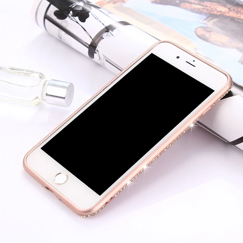 LANCASE для iPhone 6 Чехол блеск алмаз Блестящий Мягкий силиконовый чехол S 7 8 плюс X