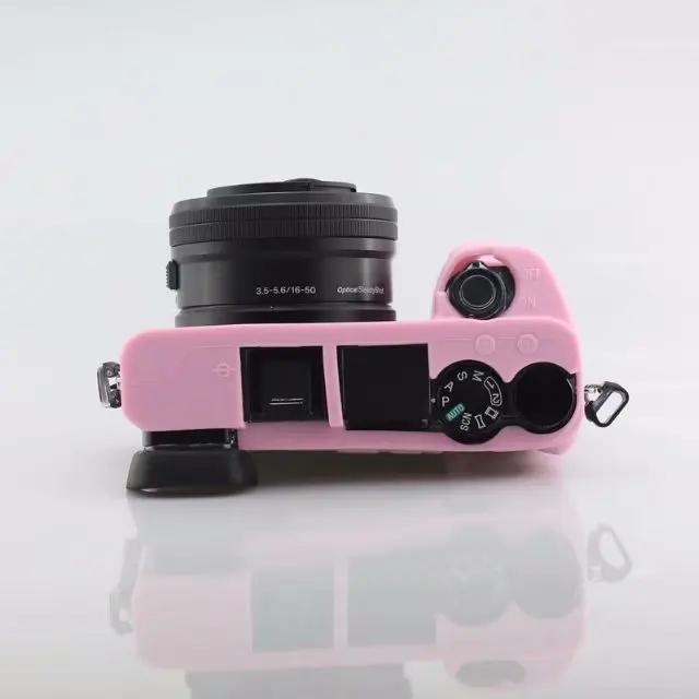 Красивая кожаная сумка для камеры для sony A6500, мягкий силиконовый чехол, резиновый защитный чехол