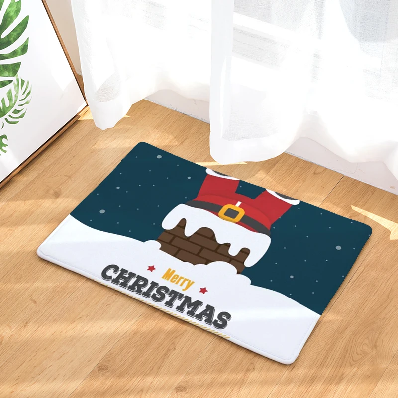 Добро пожаловать коврик с рождественским дизайном Felpudos ванная комната кухня