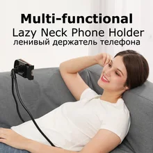 Moeff Quality Universal Lazy Neck Phone Holder Stand Cell Mobile Phone Holder Flexible Mount For Iphone Soporte Movil celular