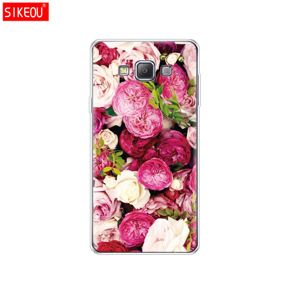 61809 Силиконовый чехол для Samsung Galaxy A3 A3 A5 A7 A500 A510 A520 A300 A310 A320 A700 A710 A720 и изображениями красочного цветка розы пиона - Цвет: 61809