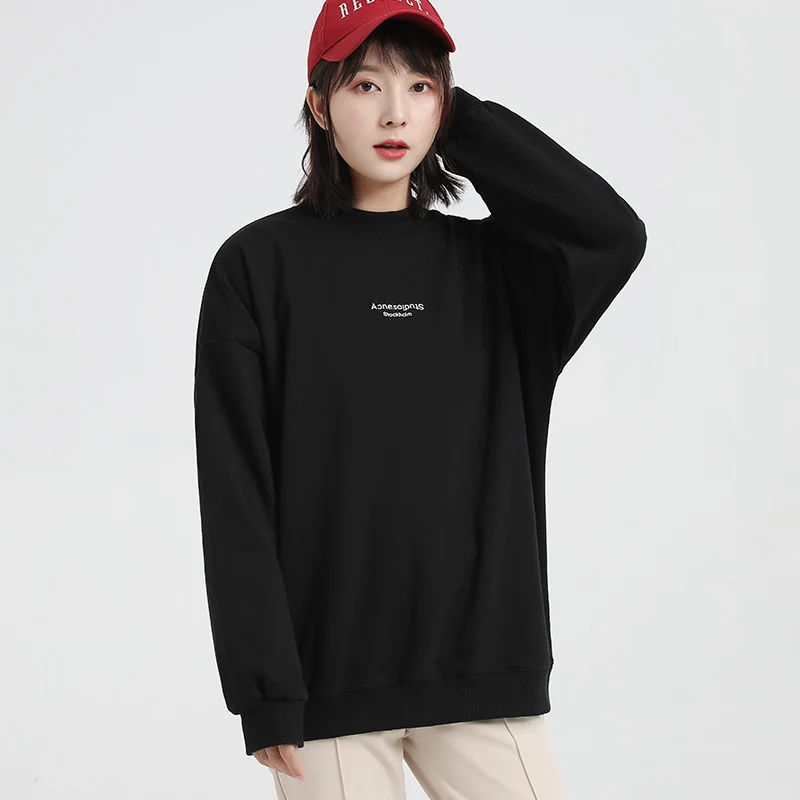 Jvzkass 2019 new top loose student wild pullover sweat female casual sports round neck long sleeve sweatshirt Z311 | Женская одежда