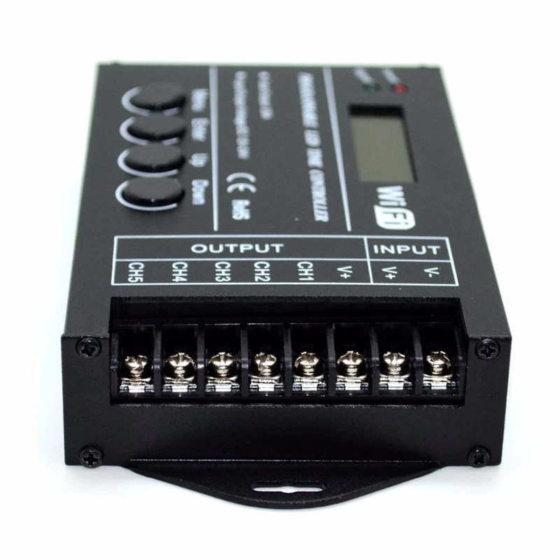WI FI Время программируемый RGB светодиодный контроллер TC420 TC421 DC12V/24V 5 общего канала
