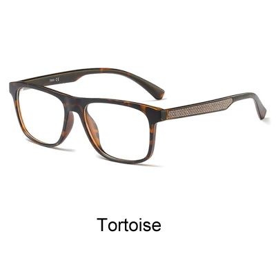 Tortoise Ralferty очки из углеродного волокна, оправа для мужчин и женщин, ультра-светильник, квадратные очки, оправа для близорукости, оптические диоптрии, очки с нулевыми точками F8001 - Цвет оправы: Tortoise