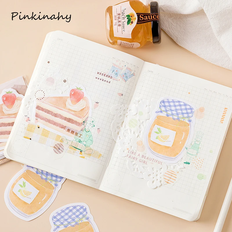 Kawaii Memo Pad клубничный напиток/консервированные фрукты/Еда самоклеющаяся липкая