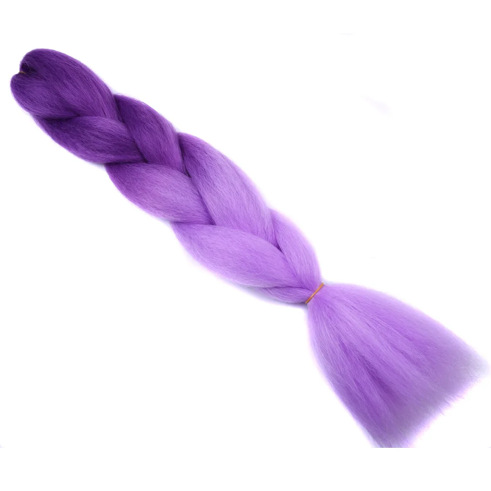 Sallyhair, 24 дюйма, Омбре, плетение волос, 3 тона, черный, синий, серебряный цвет, огромные косички, высокотемпературное волокно, синтетические волосы для наращивания - Цвет: M1b/синий