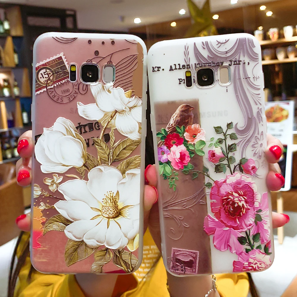 Flowers Case For Samsung Galaxy S7 Edge S8 S9 Plus J3 J7 J5 2017 A3 A5 A7 2016 Floral Lace Mandala Bag |