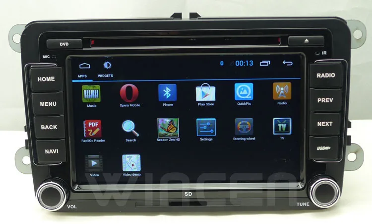Android 4 1 OS автомобильный DVD емкостный экран для VW Golf 5 6 Passat Jetta Tiguan туристическое