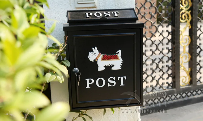 Большой почтовый ящик открытый защищенный литой алюминиевый | Дом и сад