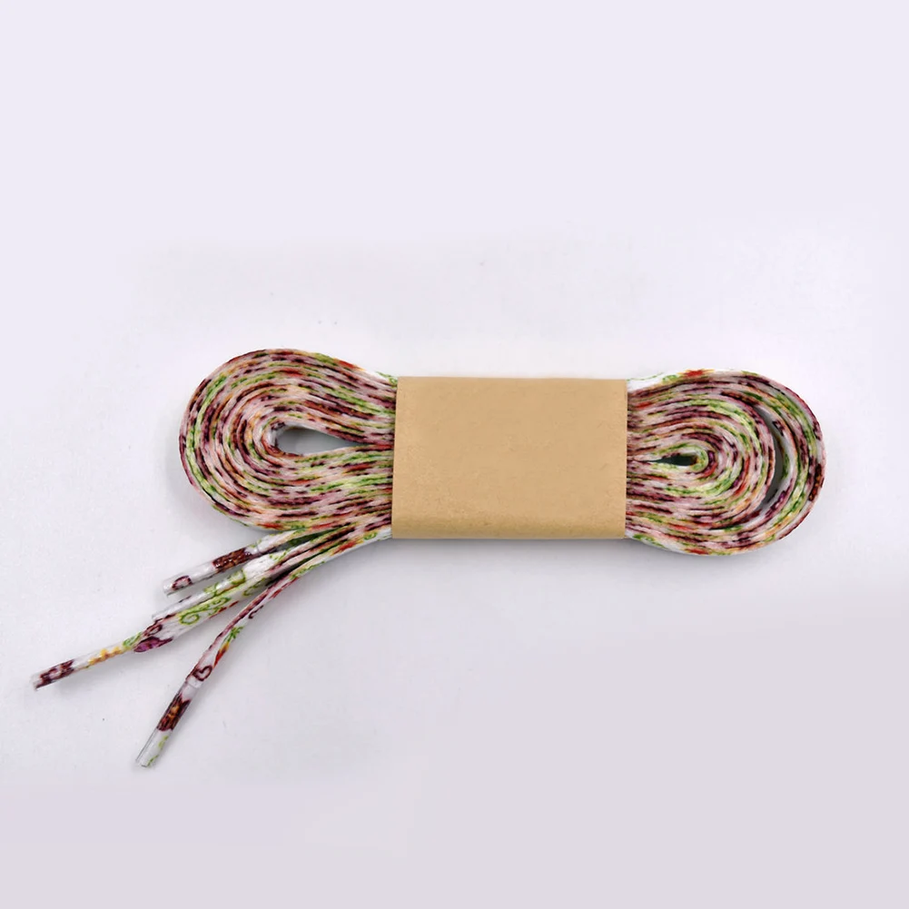 

Fashion 1 Pair 120cm Colorful Double Printed Flowers Shoelaces Sneakers Shoe Laces Polyester pattern shoes Laces Strings