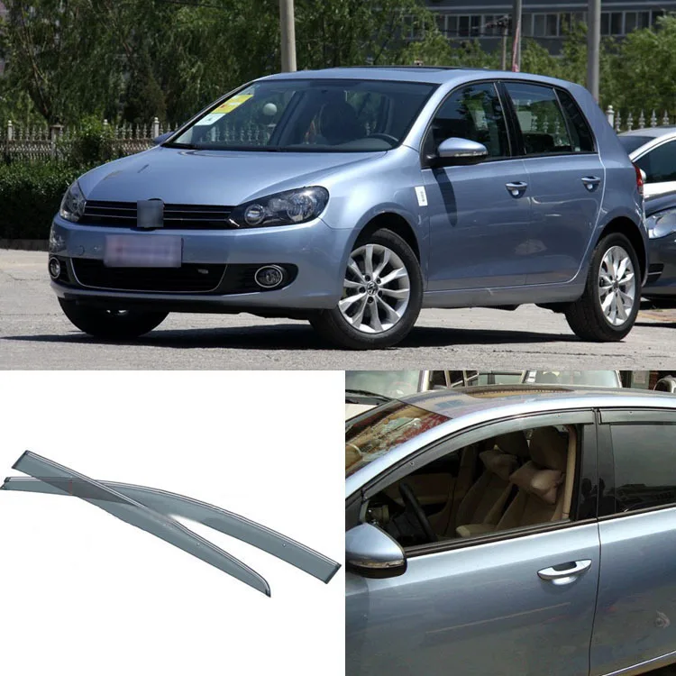 Jinke New 4pcs Blade Side Windows Deflectors Door Sun Visor Shield For VW Golf 6 2010-2012 | Автомобили и мотоциклы