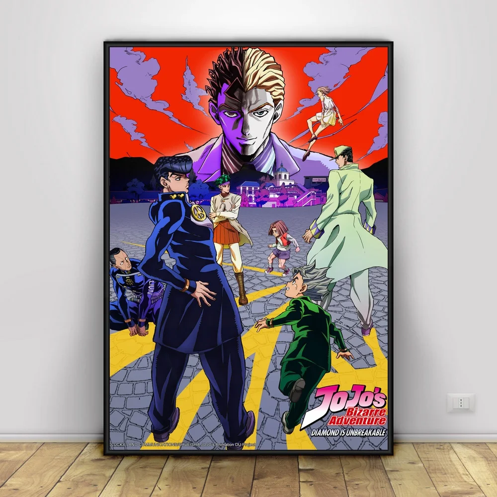 JoJo's причудливое приключение Искусство Шелковый плакат домашний декор 12x18 20x30